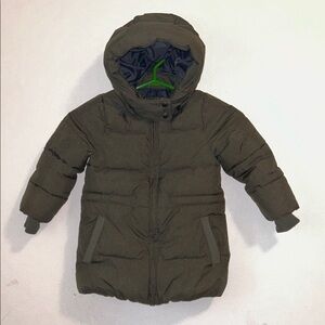 Wheat Kids Olive Hooded Puffer Coat